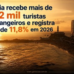 Bahia recebe mais de 102 mil turistas estrangeiros e registra alta de 11,8% em 2026