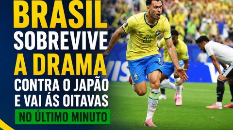 Brasil sobrevive a drama contra o Japão e vai ás oitavas no último minuto