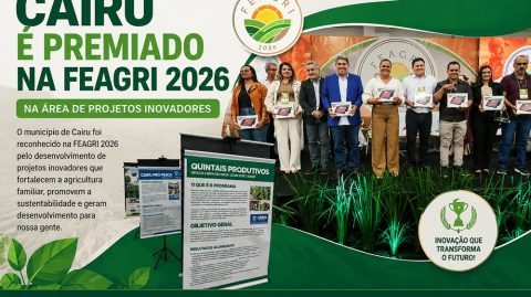 Cairu é premiado na Feagri 2026 na área de projetos inovadores