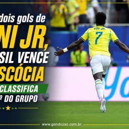 Com dois gols de Vini Jr, Brasil vence a Escócia e se classifica em 1º do grupo