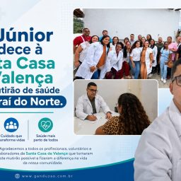 Dr. Júnior agradece à Santa Casa de Valença pelo mutirão de saúde em Piraí do Norte