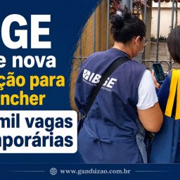 IBGE abre nova seleção para preencher 1,4 mil vagas temporárias