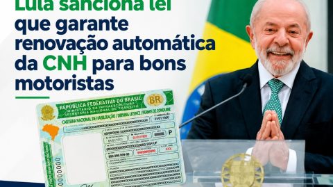 Lula sanciona lei que garante renovação automática da CNH para bons motoristas