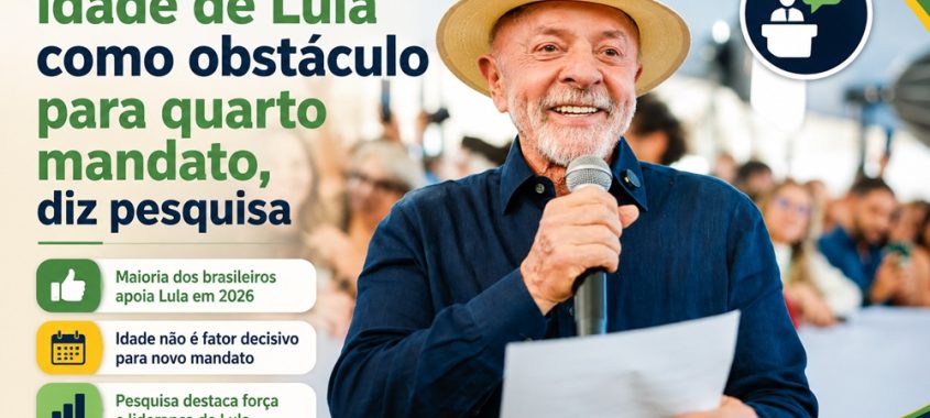 Maioria não vê idade de Lula como obstáculo para quarto mandato, diz pesquisa