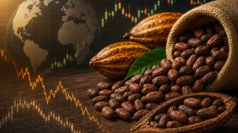 Mercado de cacau segue volátil entre apostas climáticas e aumento dos estoques globais