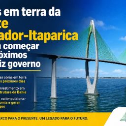 Obras em terra da Ponte Salvador-Itaparica devem começar nos próximos dias, diz governo