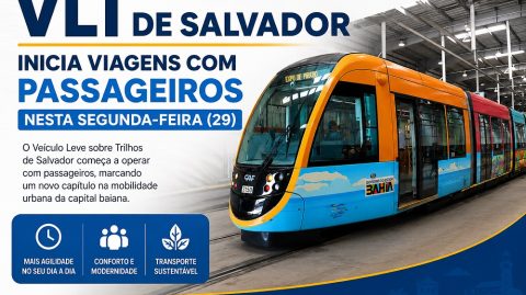 VLT de Salvador inicia viagens com passageiros nesta segunda-feira (29)