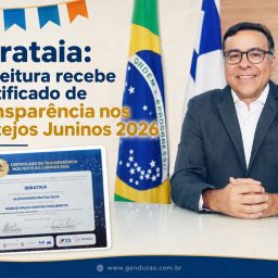 Ibirataia: Prefeitura recebe Certificado de Transparência nos Festejos Juninos 2026