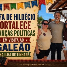 Rafa de Hildécio fortalece alianças políticas em visita ao Galeão na Ilha de Tinharé
