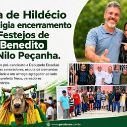 Rafa de Hildécio prestigia encerramento dos Festejos de São Benedito em Nilo Peçanha