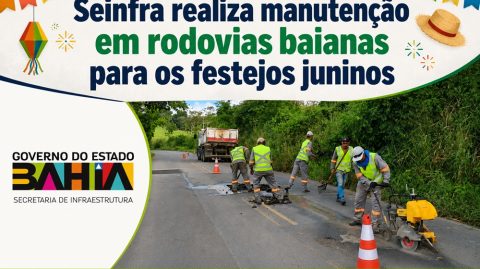Seinfra realiza manutenção em rodovias baianas para os festejos juninos