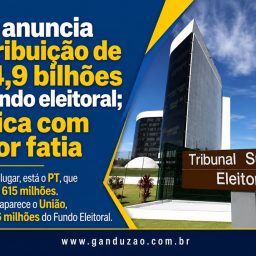 TSE anuncia distribuição de R$ 4,9 bilhões do fundo eleitoral; PL fica com maior fatia