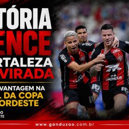 Vitória vence Fortaleza de virada e leva vantagem na final da Copa do Nordeste