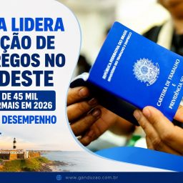 Bahia lidera geração de empregos no Nordeste com mais de 45 mil vagas formais em 2026 e supera desempenho nacional