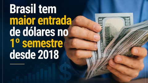 Brasil tem maior entrada de dólares no 1º semestre desde 2018