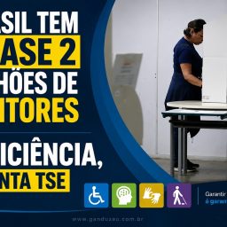 Brasil tem quase 2 milhões de eleitores com deficiência, aponta TSE
