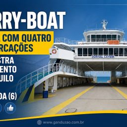 Ferry-Boat opera com quatro embarcações e registra movimento tranquilo nesta segunda (6)