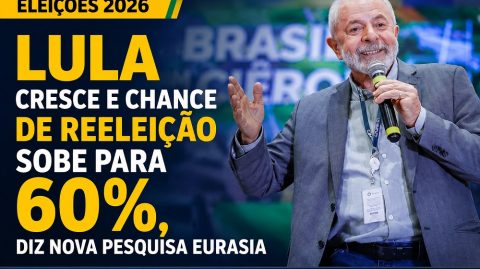 Lula cresce e chance de reeleição sobe para 60%, diz nova pesquisa Eurasia