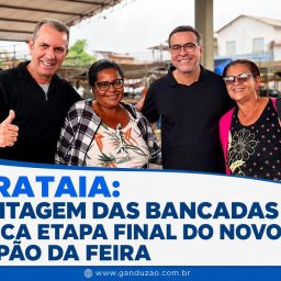 Ibirataia: Montagem das bancadas marca etapa final do novo Galpão da Feira
