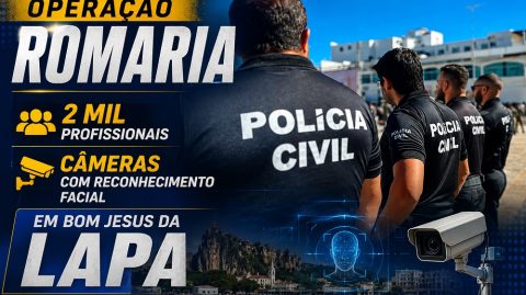 Operação Romaria mobiliza 2 mil profissionais e câmeras com reconhecimento facial em Bom Jesus da Lapa