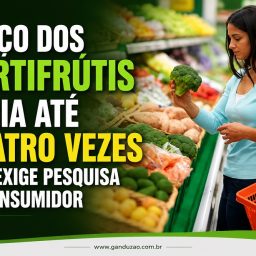 Preço dos hortifrútis varia até quatro vezes em e exige pesquisa do consumidor