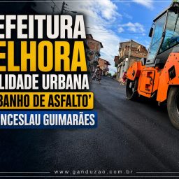 Prefeitura melhora mobilidade urbana com ‘banho de asfalto’ em Wenceslau Guimarães