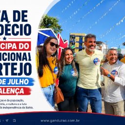 Rafa de Hildécio participa do tradicional Cortejo do 2 de Julho em Valença
