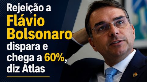 Rejeição a Flávio Bolsonaro dispara e chega a 60%, diz Atlas