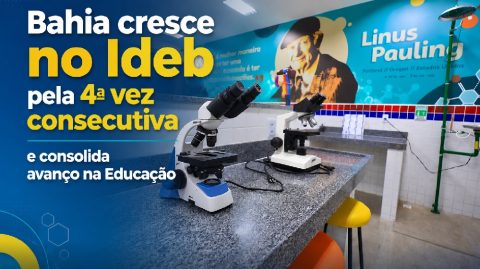 Bahia cresce no Ideb pela 4ª vez consecutiva e consolida avanço na Educação
