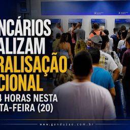 Bancários realizam paralisação nacional de 24 horas nesta quinta-feira