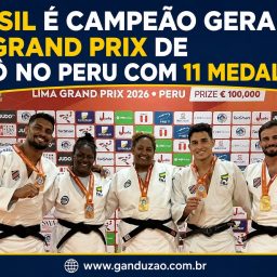 Brasil é campeão geral do Grand Prix de judô no Peru com 11 medalhas