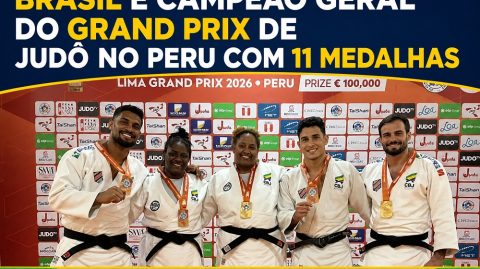 Brasil é campeão geral do Grand Prix de judô no Peru com 11 medalhas
