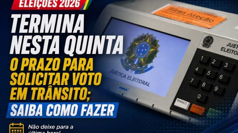 Termina nesta quinta o prazo para solicitar voto em trânsito; saiba como fazer