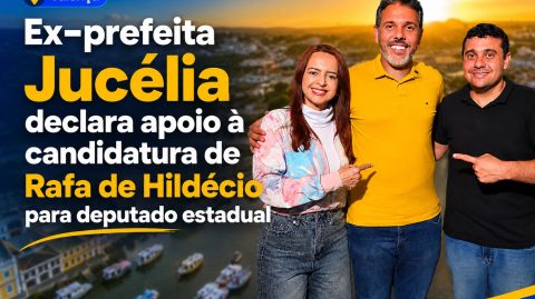 Ex-prefeita Jucélia declara apoio à candidatura de Rafa de Hildécio para deputado estadual