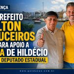 Ex-prefeito Hilton Couceiros declara apoio a Rafa de Hildécio para deputado estadual