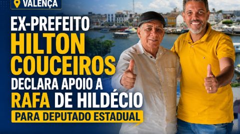 Ex-prefeito Hilton Couceiros declara apoio a Rafa de Hildécio para deputado estadual