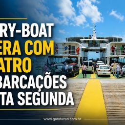 Ferry-Boat opera com quatro embarcações nesta segunda