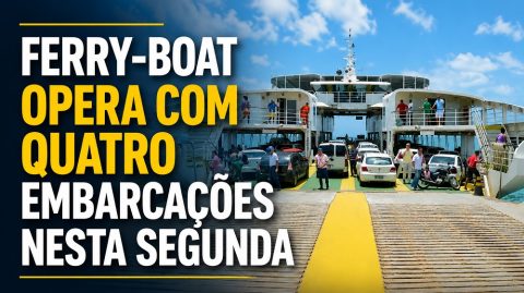Ferry-Boat opera com quatro embarcações nesta segunda