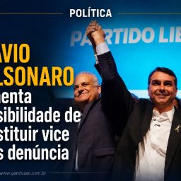 Flávio Bolsonaro comenta possibilidade de substituir vice após denúncia