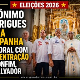 Jerônimo Rodrigues inicia campanha eleitoral com concentração no Bonfim, em Salvador