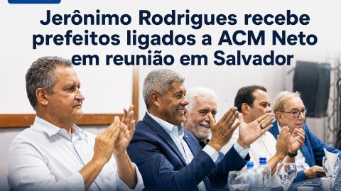 Jerônimo Rodrigues recebe prefeitos ligados a ACM Neto em reunião em Salvador