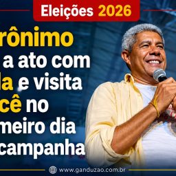 Jerônimo vai a ato com Lula e visita Irecê no primeiro dia da campanha