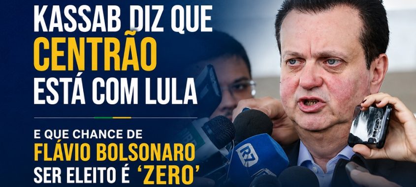 Kassab diz que chance de Flávio Bolsonaro ser eleito é ‘zero’ e que Centrão está com Lula
