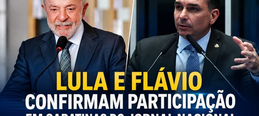 Lula e Flávio confirmam participação em sabatinas do Jornal Nacional