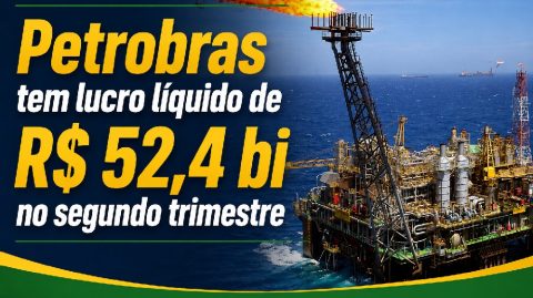 Petrobras tem lucro líquido de R$ 52,4 bi no segundo trimestre