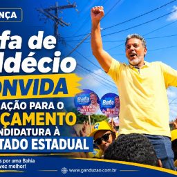 Rafa de HIldécio convida população para o lançamento da candidatura a deputado estadual