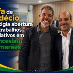 Rafa de Hildécio prestigia abertura dos trabalhos legislativos em Wenceslau Guimarães