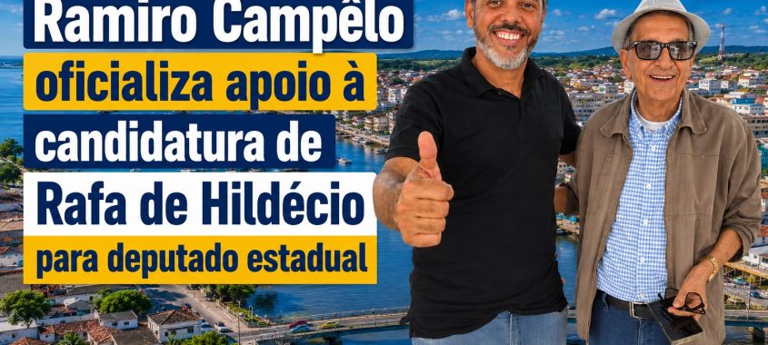 Ramiro Campêlo oficializa apoio à candidatura de Rafa de Hildécio para deputado estadual