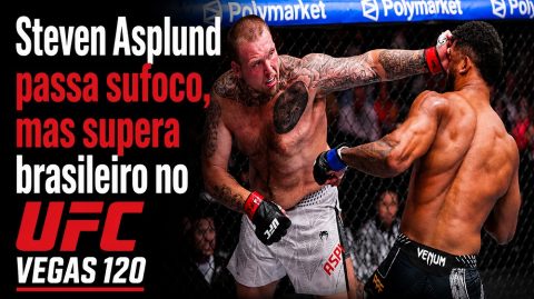 Steven Asplund passa sufoco, mas supera brasileiro no UFC Vegas 120