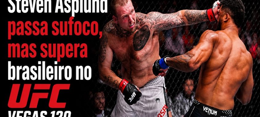 Steven Asplund passa sufoco, mas supera brasileiro no UFC Vegas 120
